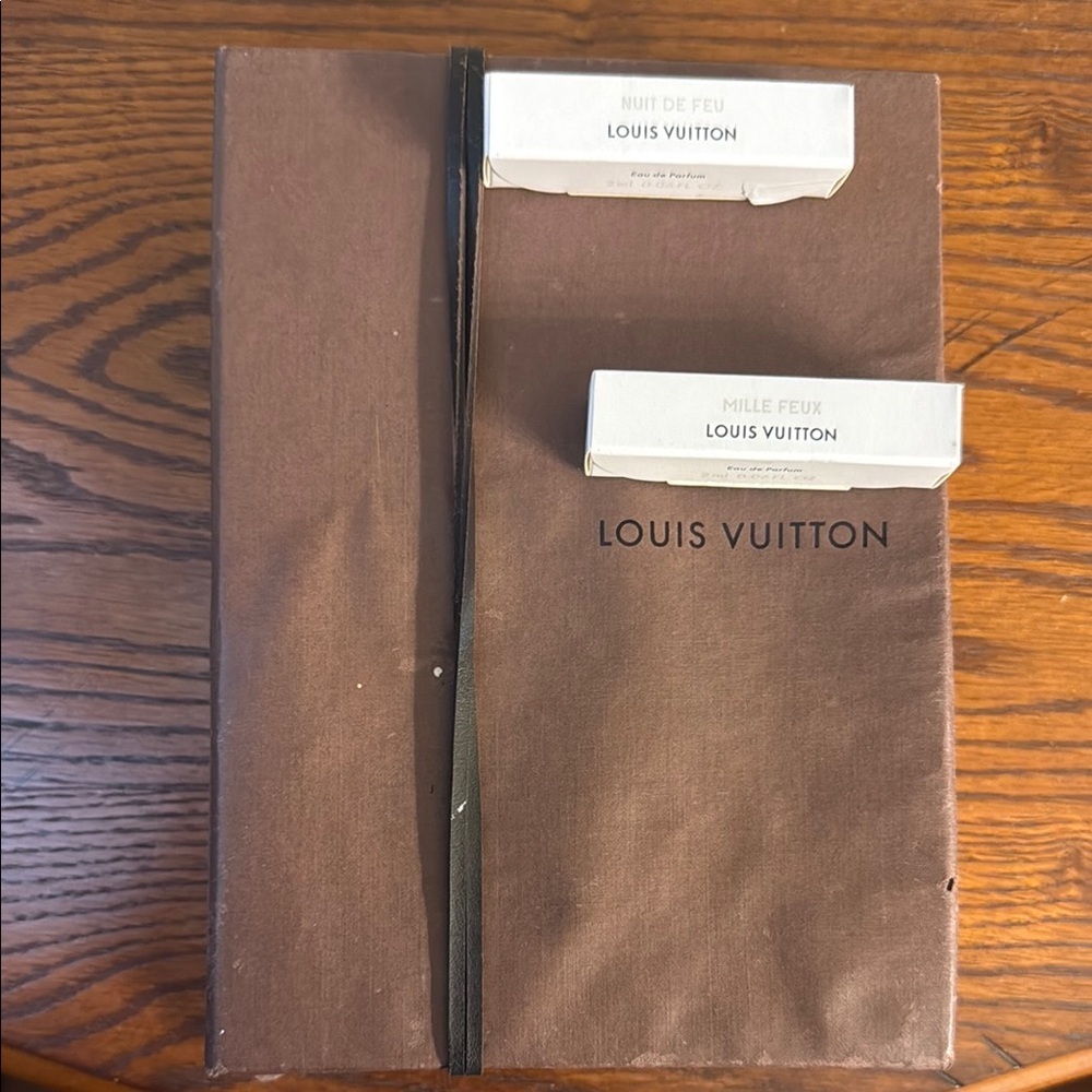 Louis Vuitton Nuit De Feu and Mille Feux with Brown LV Box